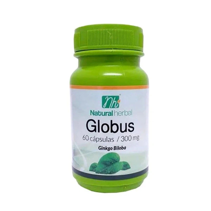 Ginkgo Biloba Globus 300mg 60 Caps - Natural Herbal