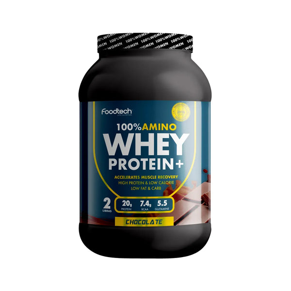 100% Amino Whey Protein Sabor Chocolate 2lb  - Foodtech