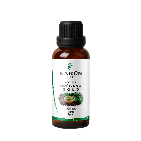 Aceite de Orégano Gold 100% Puro (86% - 90% Carvacrol) 30ml - Karun Life