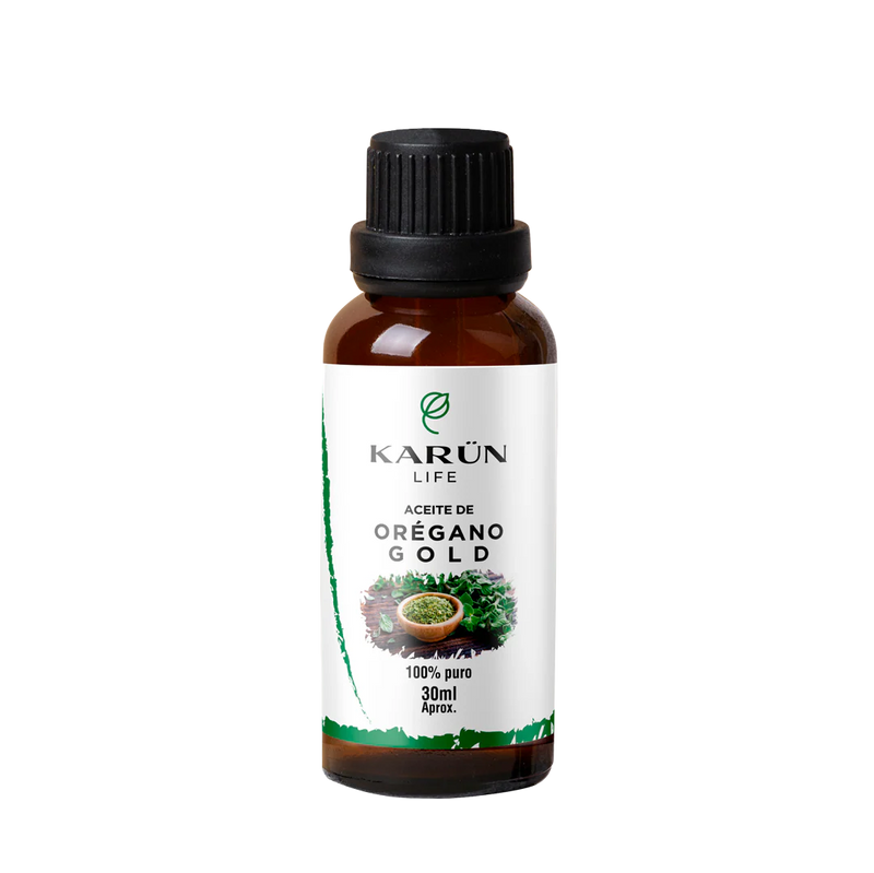 Aceite de Orégano Gold 100% Puro (86% - 90% Carvacrol) 30ml - Karun Life