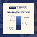 Antiox Plus (Péptidos de Colágeno, Orujo de Uva, Vitamina C, Zinc, Biotina, Vitamina E) 60 Cápsulas - Karun Life