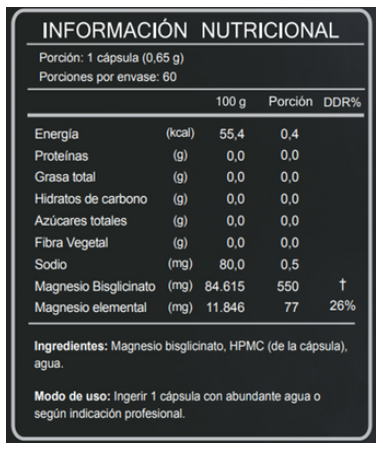 Bisglicinato de Magnesio 60 Caps  - FNL