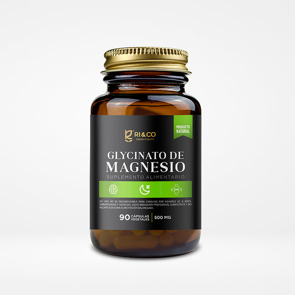 Glycinato de Magnesio 500mg 90 Veg Caps  - RI&CO