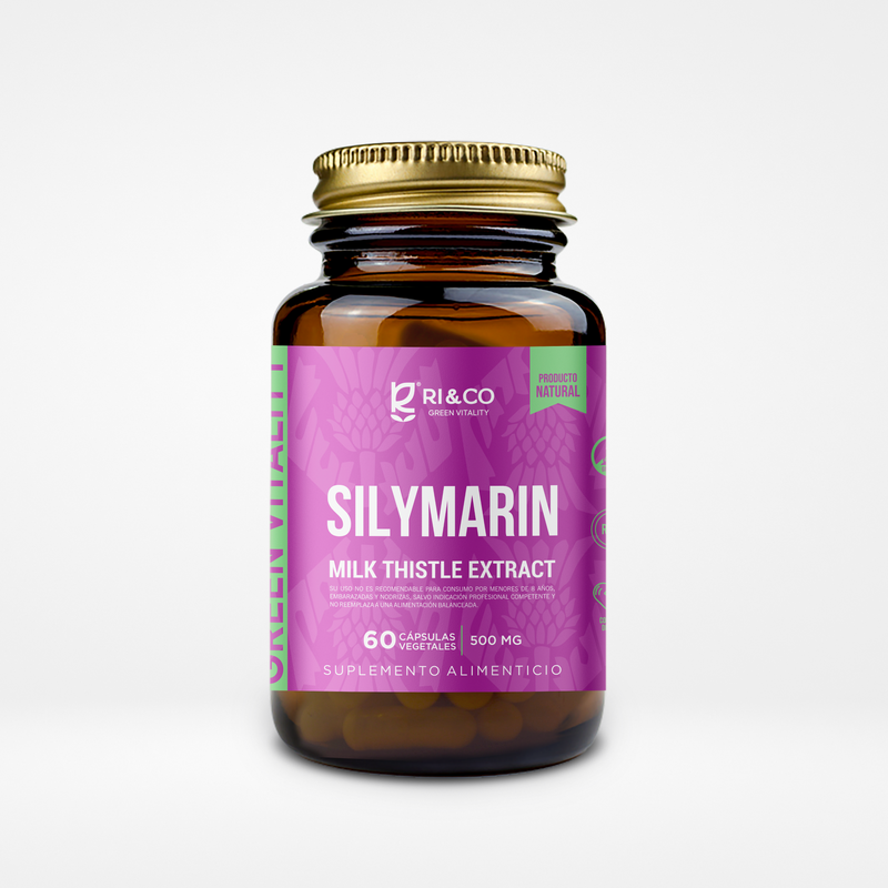 Silimarina (Extracto de Cardo Mariano) 500mg 60 Cápsulas Vegetales - RI&CO