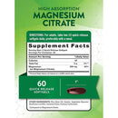 Citrato de Magnesio High Absorption 250mg 60 Cápsulas Blandas - Nature's Truth