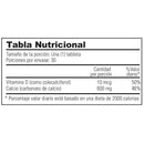 Calcio 600mg con Vitamina D3 30 Tabletas - Sunvit Life