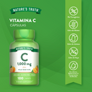 Vitamina C 1000mg Con Rosa Mosqueta 100 Comprimidos - Nature's Truth