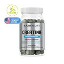 Tarro de Creatina Monohidratada en gomitas de Karün Life, 150 gomitas sabor blue raspberry