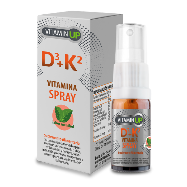 Vitaminas D3 + K2 Spray Sabor Menthol 10ml 90 Porciones - Newscience