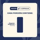 Cada porción de Magnesio Bisglicinato: 2 cápsulas con 1.000 mg de bisglicinato