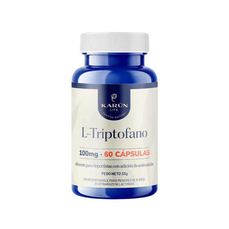 L-Triptófano 100mg 60 Caps - Karun Life