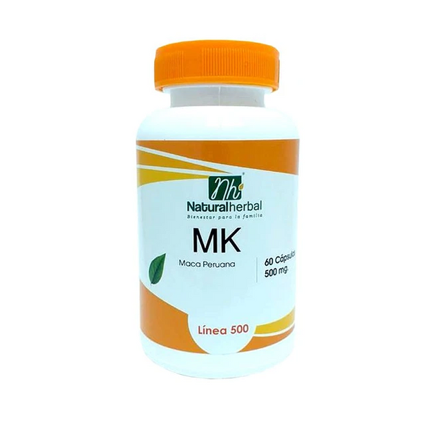 Maca MK 500mg 60 Caps - Natural Herbal