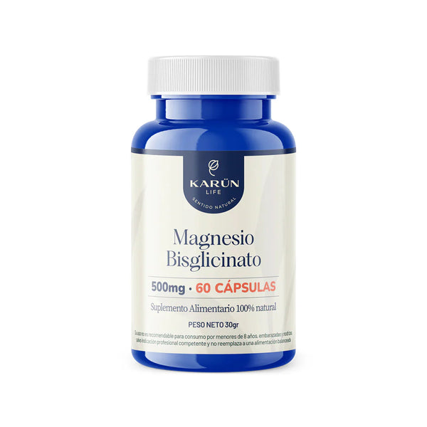 Bisglicinato de Magnesio 500mg 60 Caps  - Karun Life