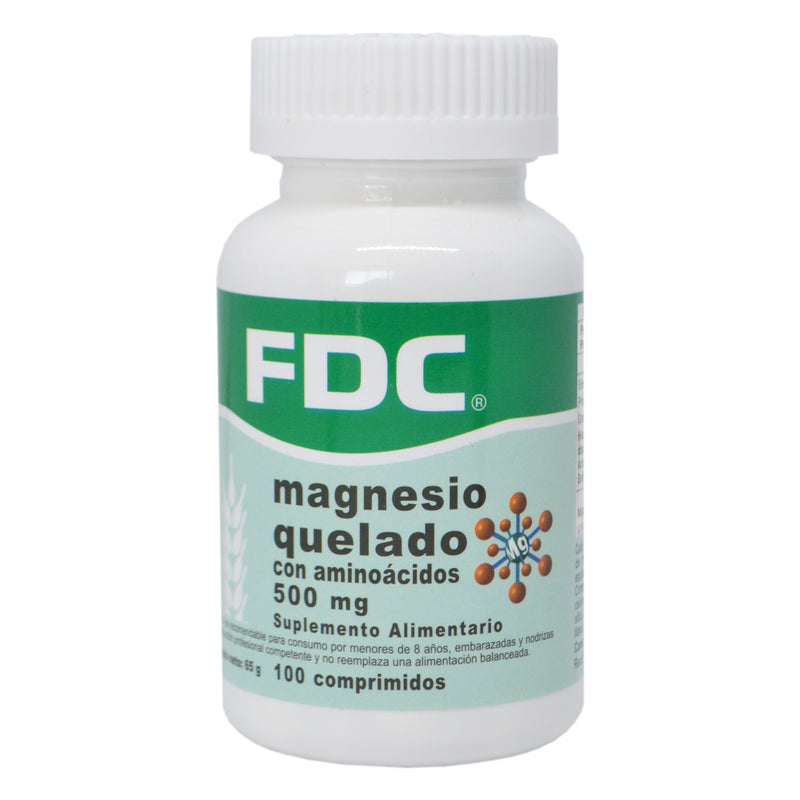 Magnesio Quelado 500mg 100 Comp - FDC