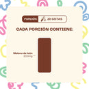 Cada porción de Melena de León Mini: 20 gotas con 200 mg de melena de león