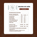 Tabla de Melena de León con vitamina C: porción de 2 cápsulas, 500 mg de hongo y 60 mg de vitamina C