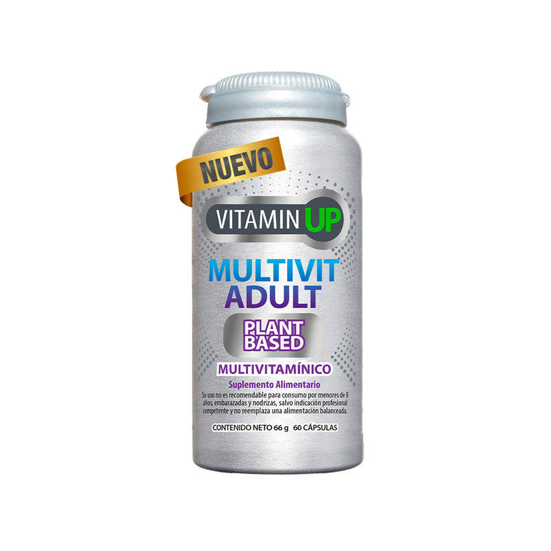 Vitamin Up Multivit Adult Multivitamínico Plant Based 60 Caps - Newscience