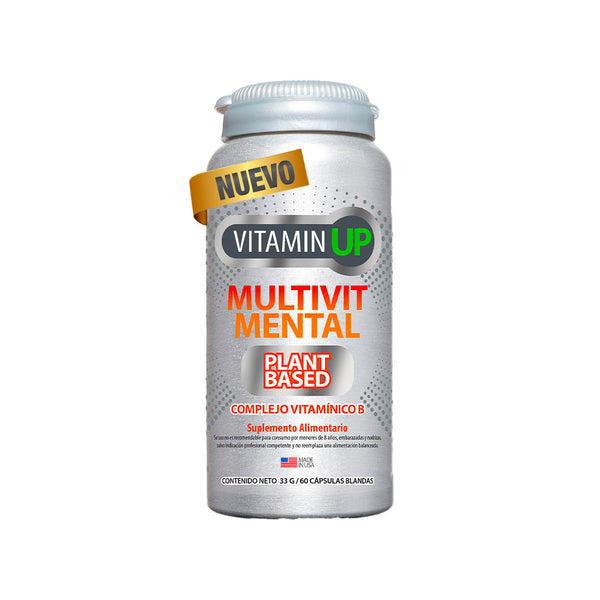 Vitamin Up Multivit Mental Complejo B Plant Based 60 Caps Blandas - Newscience