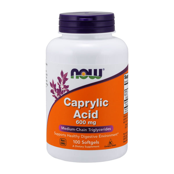 Ácido Caprílico 600mg 100 Softgels - Now