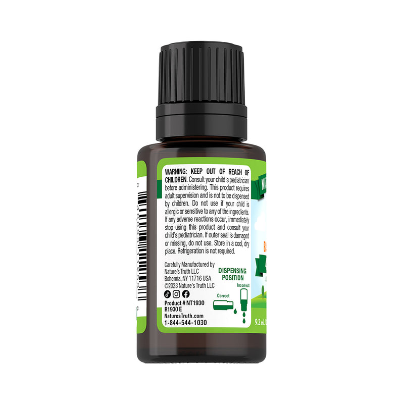 Vitamina D3 Líquida para Bebés 400UI (365 Gotas) 9.2ml - Nature's Truth