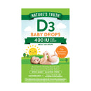 Vitamina D3 Líquida para Bebés 400UI (365 Gotas) 9.2ml - Nature's Truth