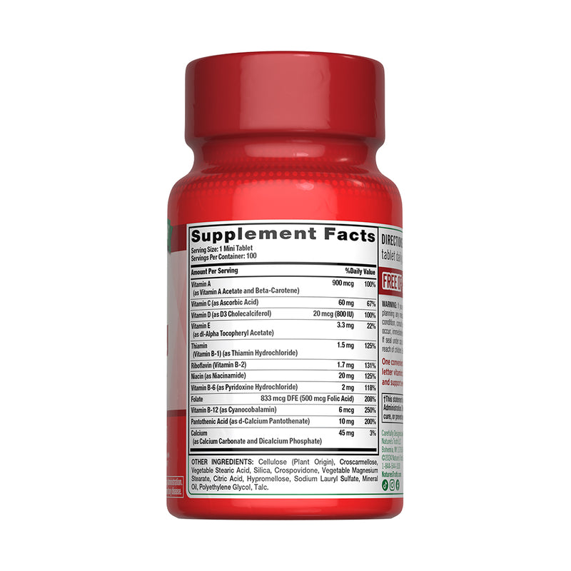 Multivitamínico One Daily (Uno al Día) para Hombres y Mujeres 100 Mini Tabletas - Nature's Truth