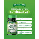 Luteína + Zeaxantina 40mg 30 Cápsulas Blandas - Nature's Truth