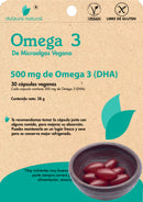 Omega 3 de Microalgas 500mg DHA 30 Caps - Dulzura Natural