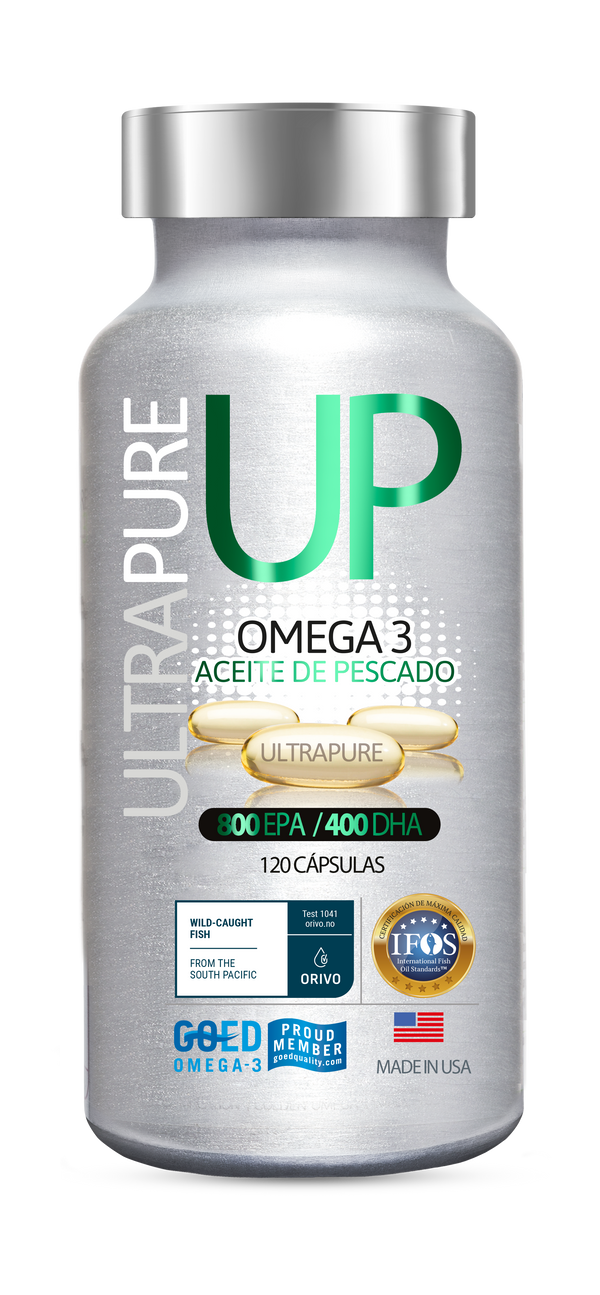 Omega 3 Up UltraPure (800mg EPA / 400mg DHA) 120 Caps - Newscience