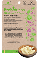 Probióticos de 50 billones y 13 cepas de Dulzura Natural, 30 cápsulas vegetales, rinde 30 días