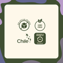 Sellos del Focus: sin azúcar añadida, GMO free, producto chileno y apoyo al reciclaje