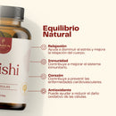Infografía del Reishi con sus áreas declaradas por el fabricante