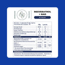 Resveratrol NAD+ 910mg 60 Caps - Karun Life