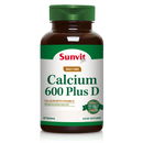 Calcio 600mg con Vitamina D3 30 Tabletas - Sunvit Life