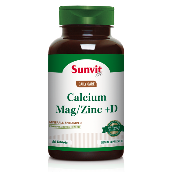 Calcio Magnesio Zinc + D3 90 Tabs - Sunvit Life