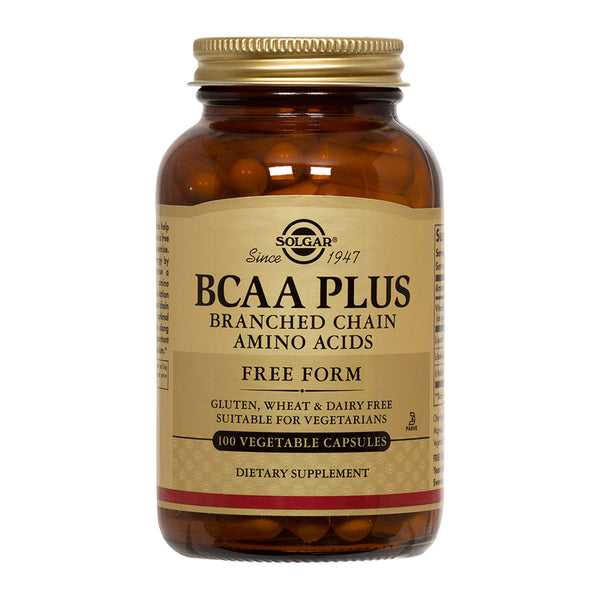 BCAA Plus Aminoácidos 100 Veg Caps - Solgar