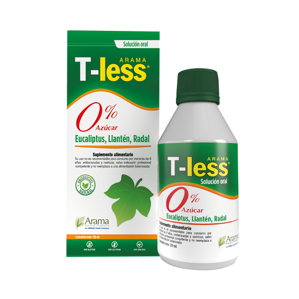 T-Less Jarabe Eucaliptus Llantén Radal 120ml - Arama