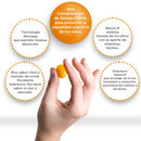 Omega UP DHA Multivits (DHA 220mg + Vitaminas B, C, D) Masticables Sabor Naranja Maracuyá 30 Softgels Masticables - Newscience
