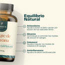 Infografía del Vinagre de Manzana con sus cuatro áreas declaradas por el fabricante