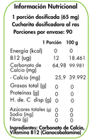 Vitamina B12 (Cianocobalamina) 12mcg 90 Porciones - Dulzura Natural