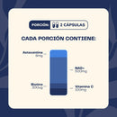 Astaxantina + NAD+ (con Biotina y Vitamina C) 610mg 60 Caps - Karun Life