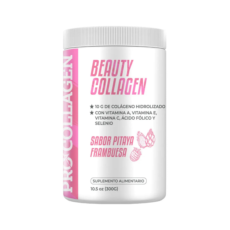 Beauty Collagen con Vitaminas Ácido Fólico Selenio 300gr - Pro Collagen