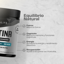 Infografía de la Creatina con sus cuatro áreas declaradas por el fabricante