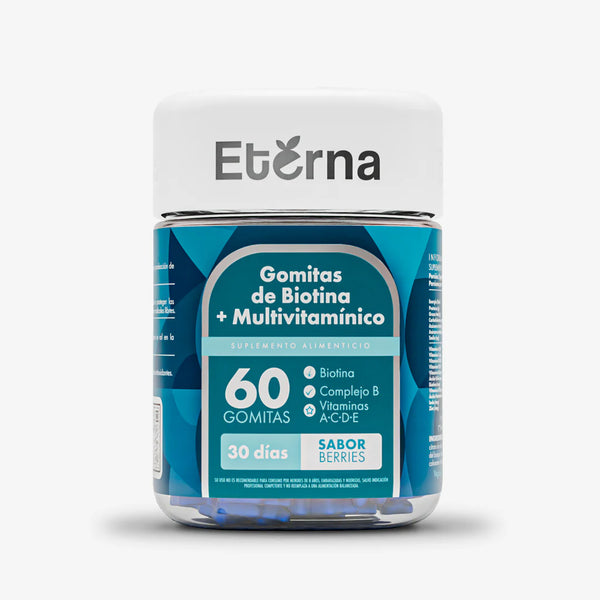 Biotina y Multivitamínico 60 Gomitas - Eterna Nutrition