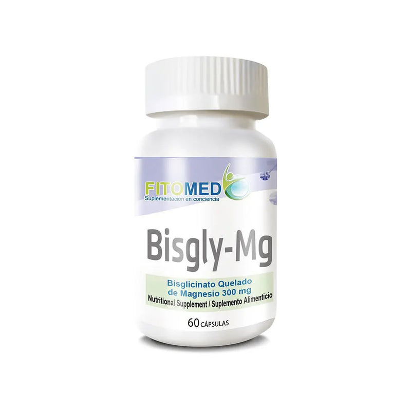 Bisglicinato de Magnesio 300mg 60 Caps - Fitomed