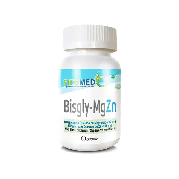 Bisglicinato de Magnesio y Zinc 60 Caps - Fitomed