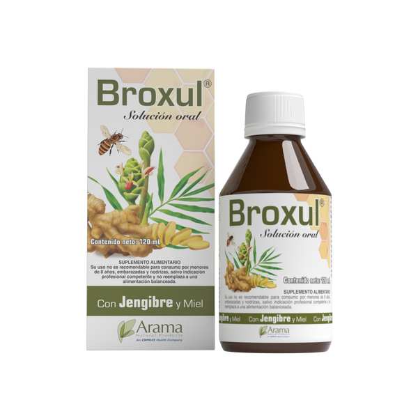 Broxul Jarabe Jengibre Miel Vitamina C 30ml - Arama