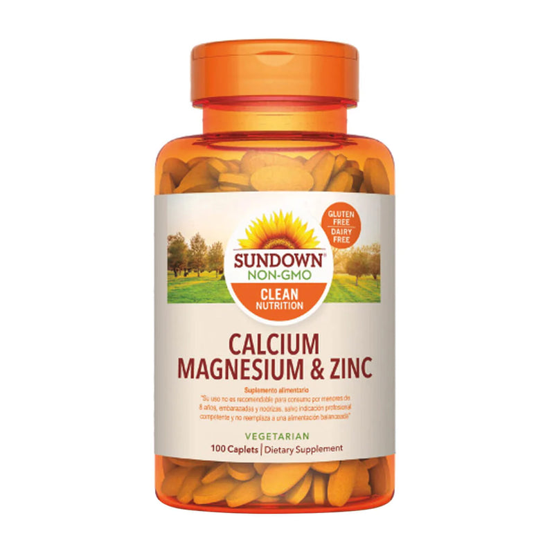 Calcio + Magnesio + Zinc 100 Caps - Sundown Naturals