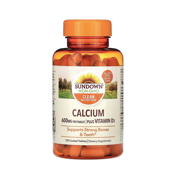 Calcio + D3 600mg 120 Tabs - Sundown Naturals