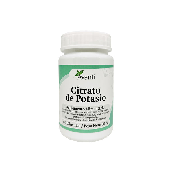 Citrato de Potasio 60 Veg Caps - Avanti